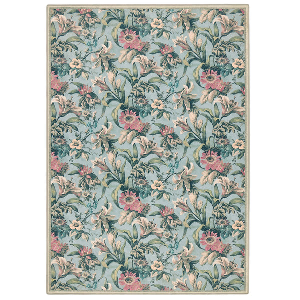 Hug Rug X Graham & Brown Lys Blue Eco-Washable
