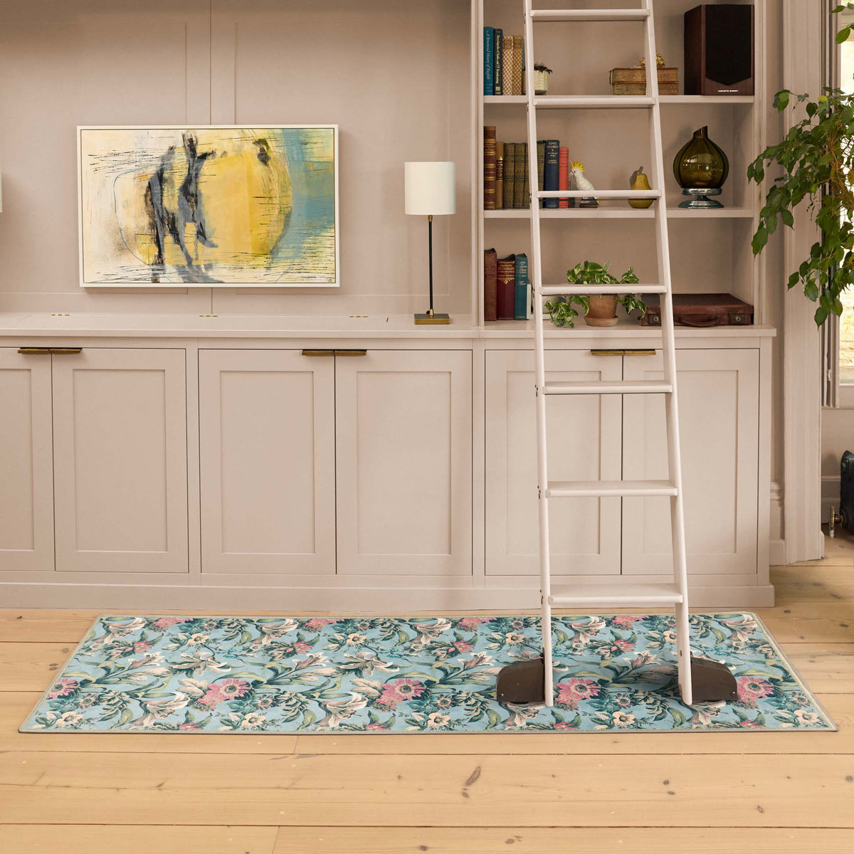 Hug Rug X Graham & Brown Lys Blue Eco-Washable