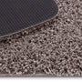 Detail image of Howler and scratch shaggy pet mat in mocha brown. 