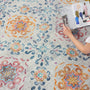 Hug Rug Eco-Washable Modern Damask