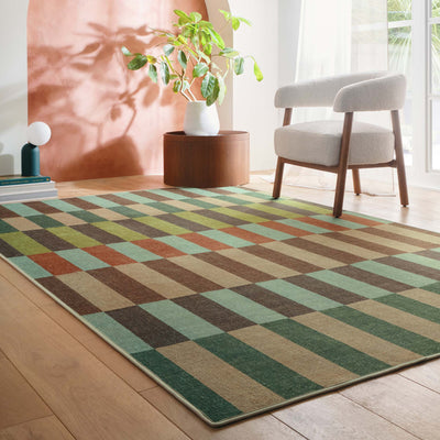 Hug Rug x Livingetc Eco-Washable Modular Stripe Earth