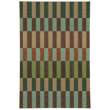 Hug Rug x Livingetc Eco-Washable Modular Stripe Earth