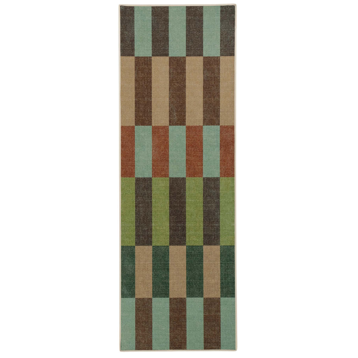 Hug Rug x Livingetc Eco-Washable Modular Stripe Earth