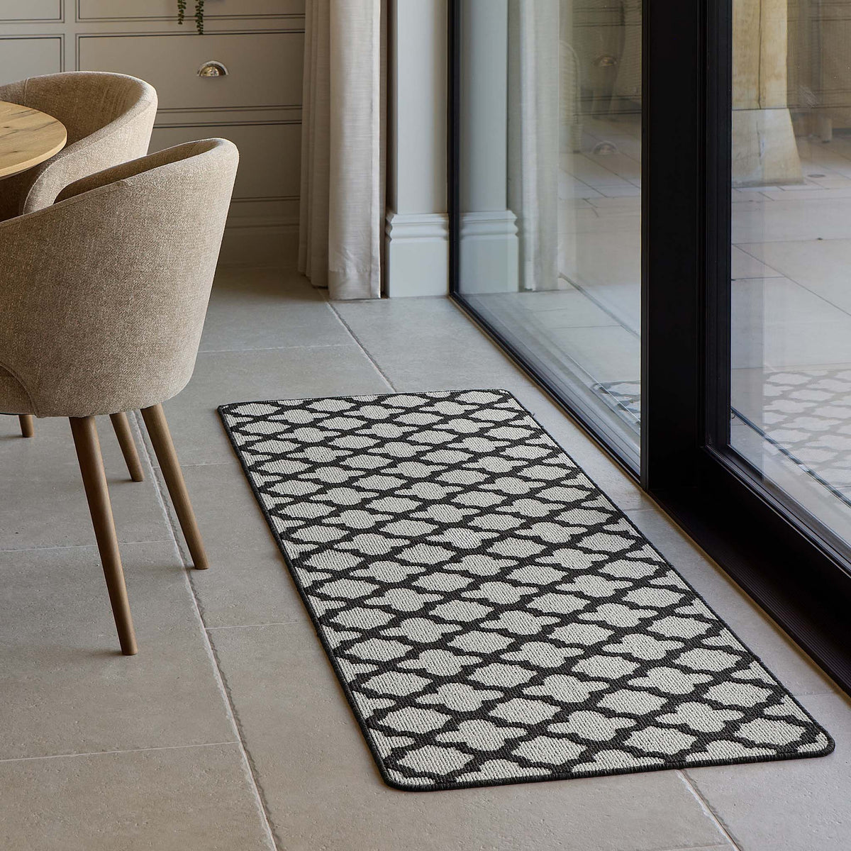 My Mat Stain Resistant Moroccan Tile Charcoal