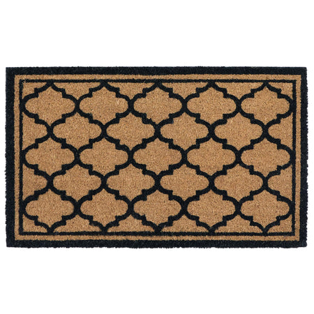 MadeBeyond Printed Coir Moroccan Tile