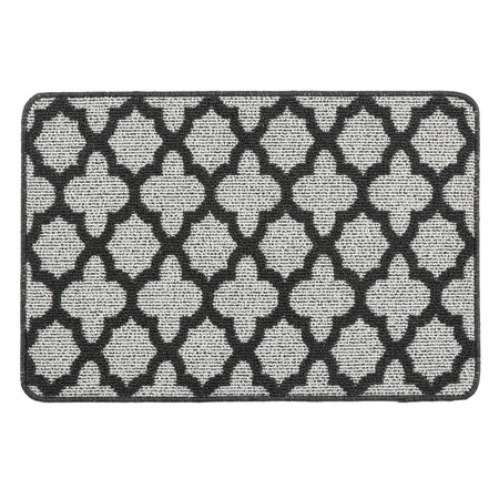 MadeNorth Stain Resistant Moroccan Tile Charcoal