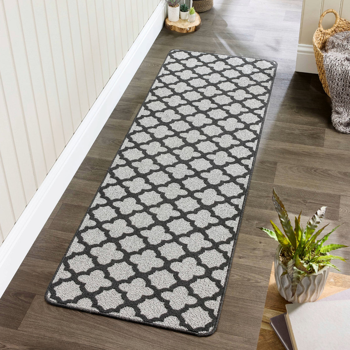 My Mat Stain Resistant Moroccan Tile Charcoal