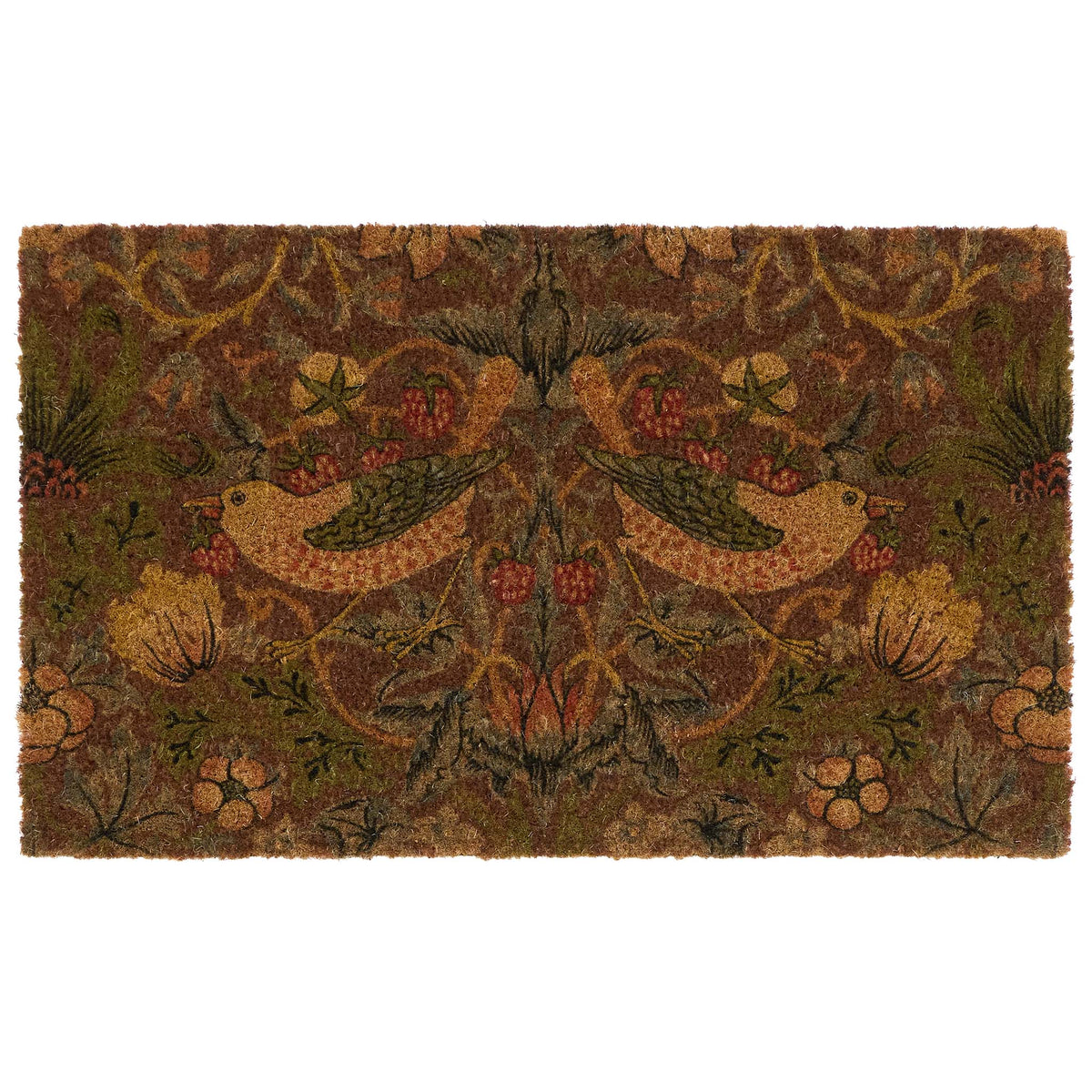 Morris & Co Printed Strawberry Thief Red