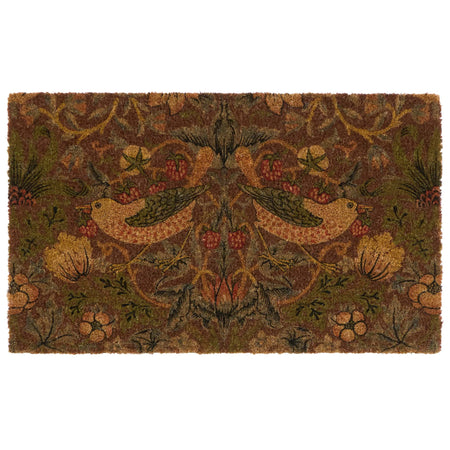 Morris & Co Printed Strawberry Thief Red