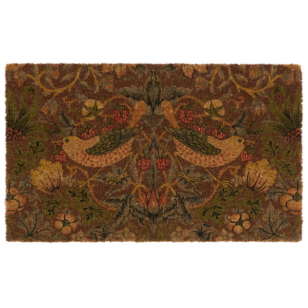 Morris & Co Printed Strawberry Thief Red