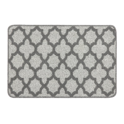 My Mat Stain Resistant Moroccan Tile Silver