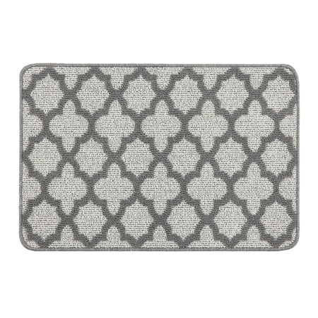 MadeNorth Stain Resistant Moroccan Tile Silver