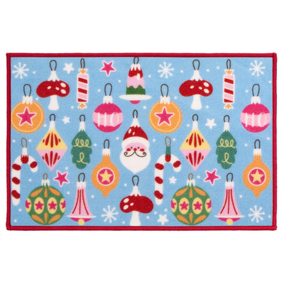 Floormatters Multi Bright Christmas Mat & Runner Set