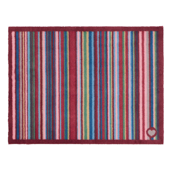 Hug Rug Multi Stripe Red