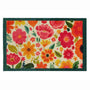 My Bright Blooms- 100% Nylon doormat featuring yellow, red and pink blooms.