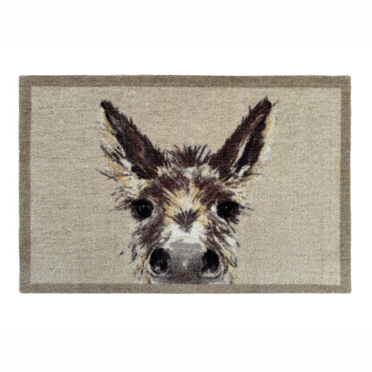 My Donkey Doormat- 100% nylon doormat featuring a donkeys face.