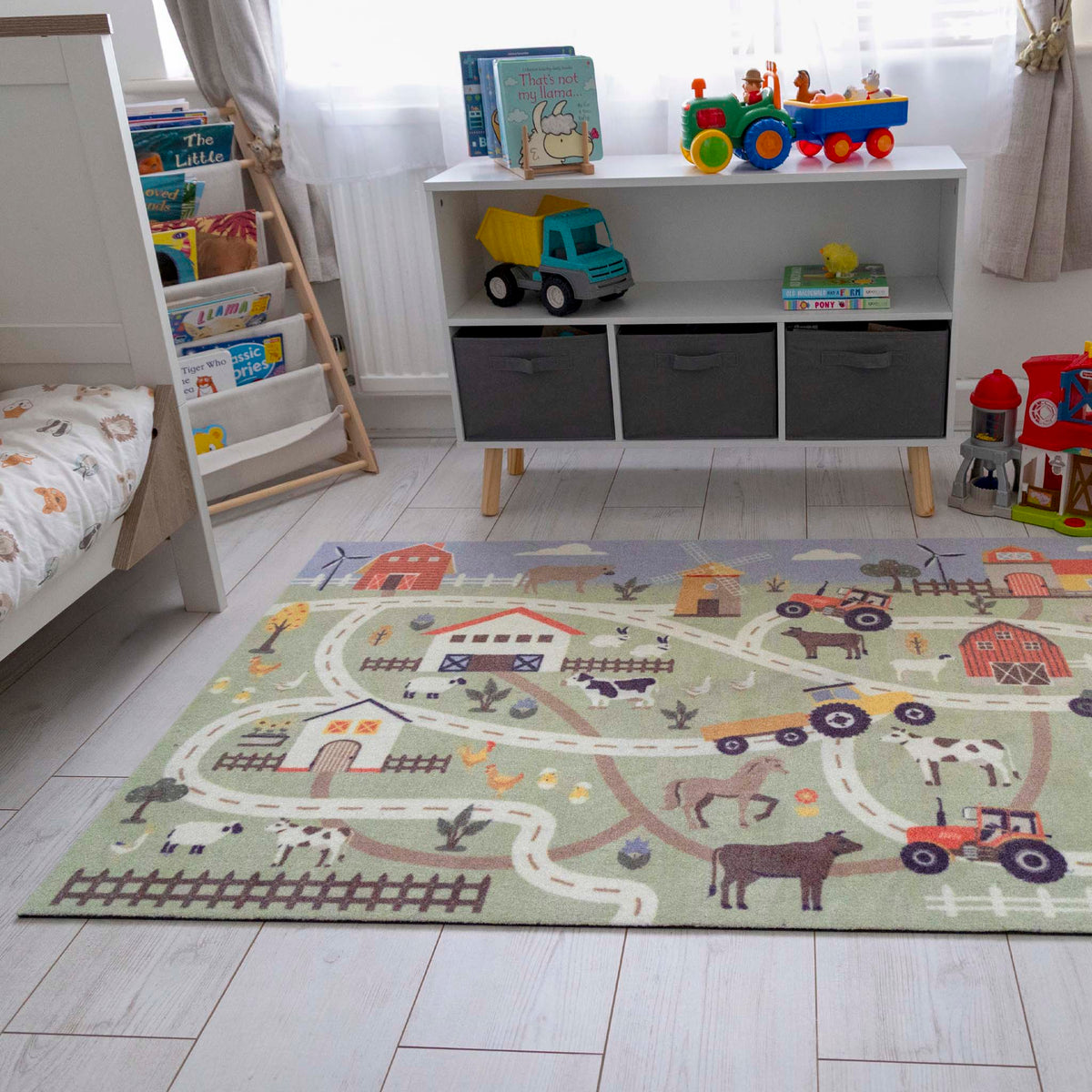 Farmyard Play Rugs My Play Mat Farmyard Track - Phoenox Textiles