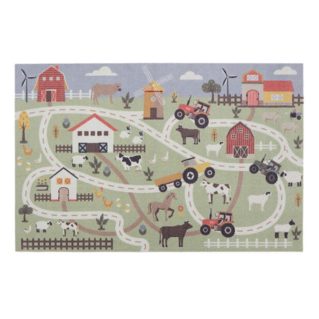 MadeNorth Farmyard Track Playmat