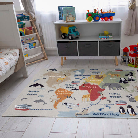 MadeNorth World Map Playmat