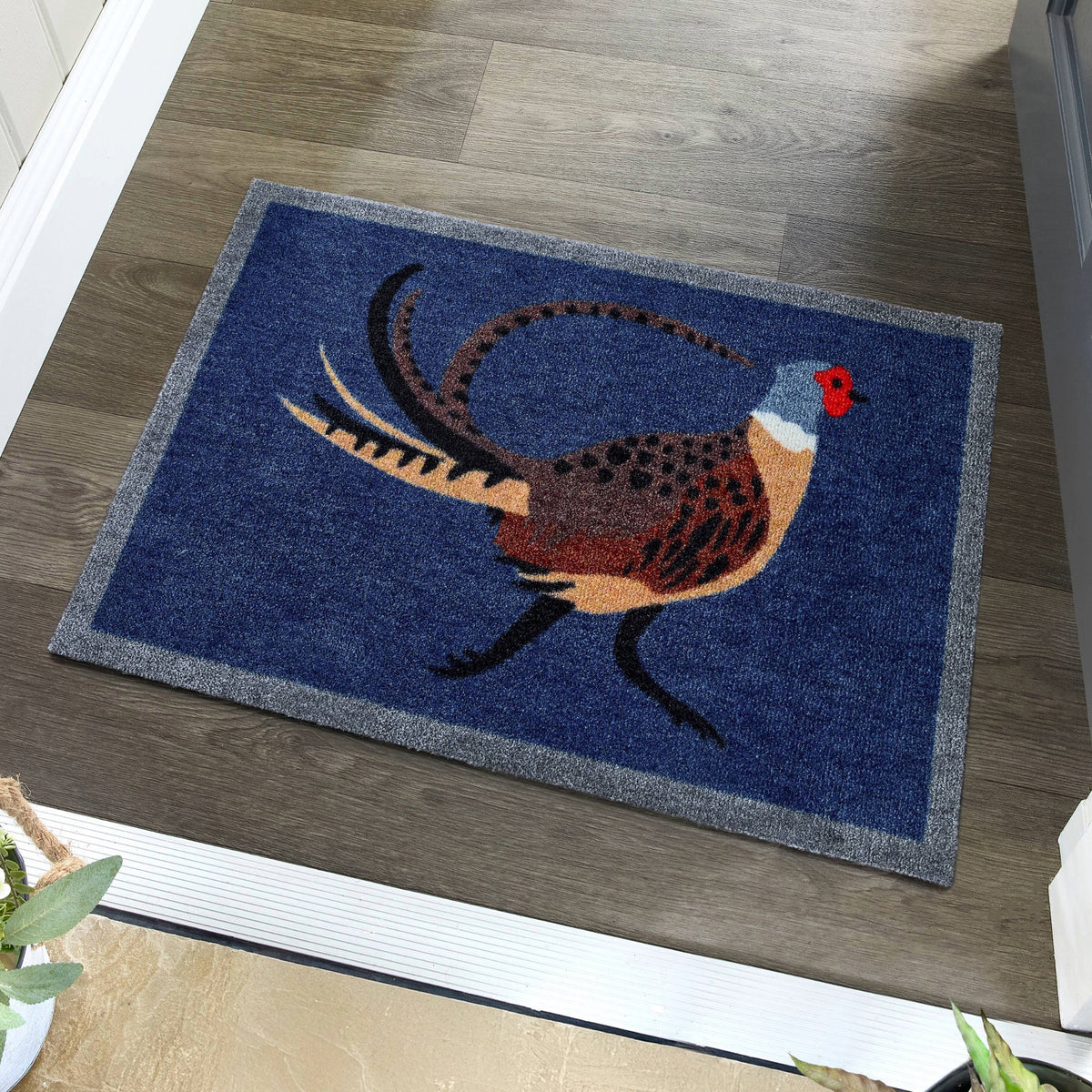 My Mat Nylon Indoor Pattern My Pheasant Blue