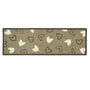 My Mat Nylon Indoor Pattern My Welcome Hearts Sage