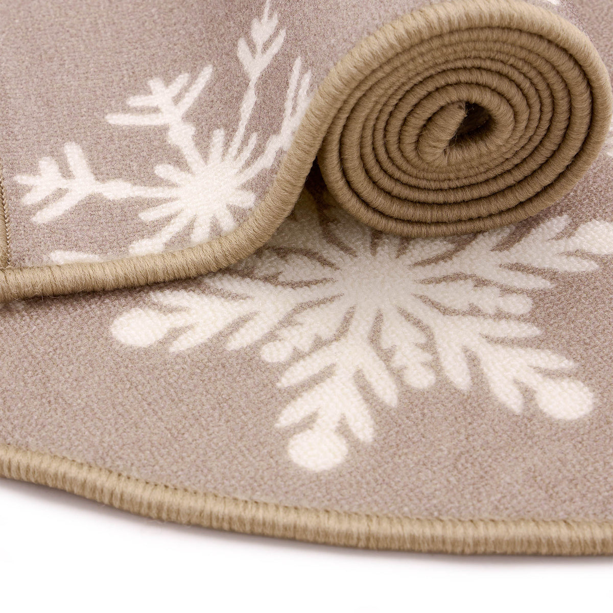Floormatters Natural Snowflake Christmas Tree Mat