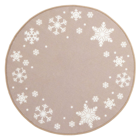 Floormatters Natural Snowflake Christmas Tree Mat
