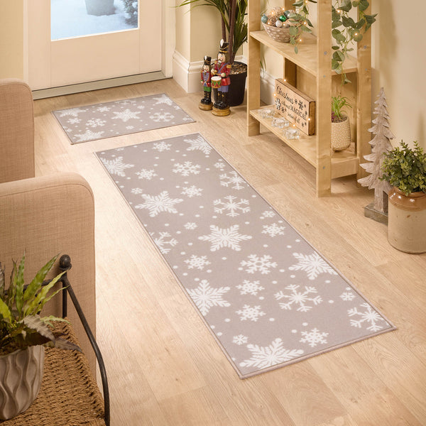 Floormatters Natural Snowflake Mat & Runner Set