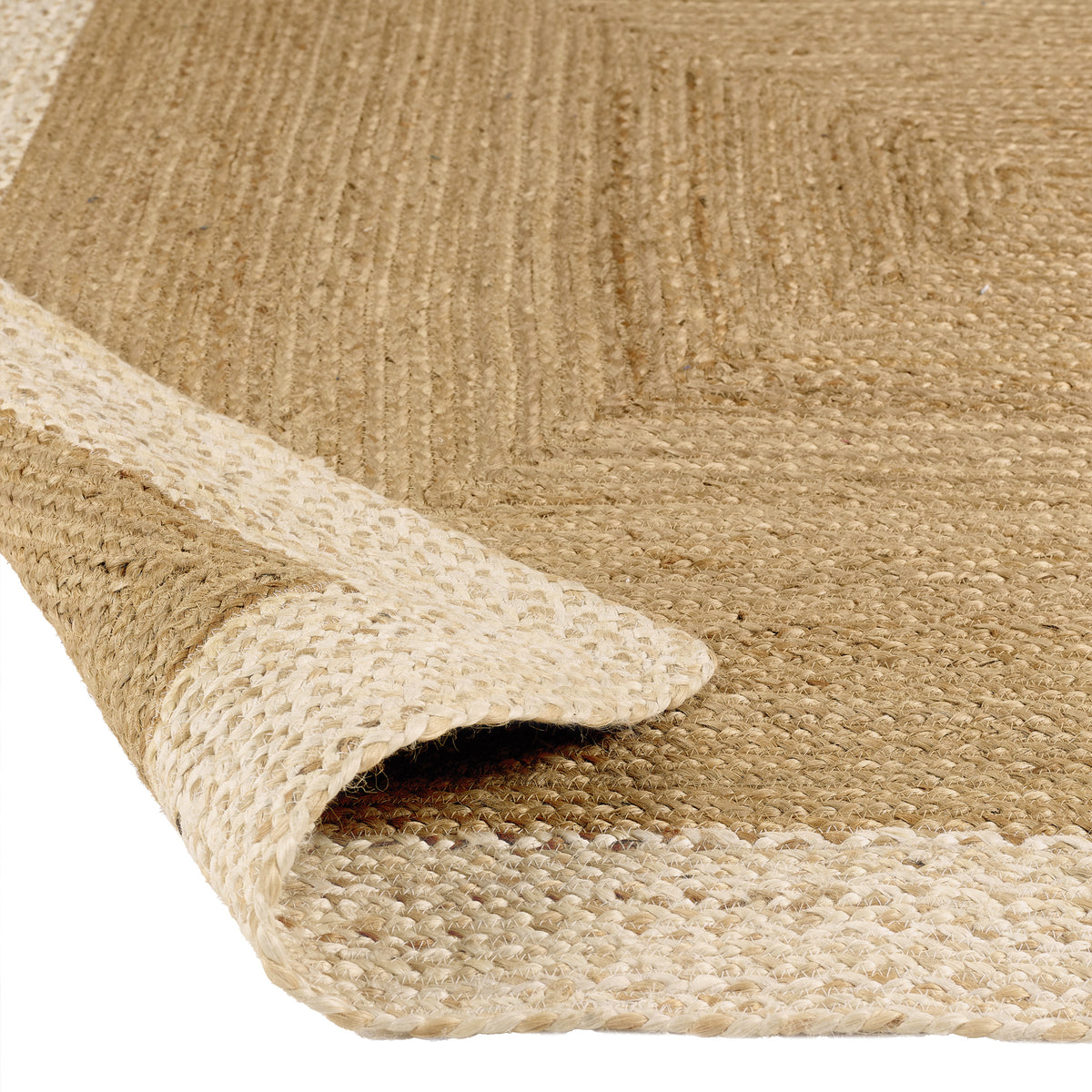 Origins Jute Border Natural White