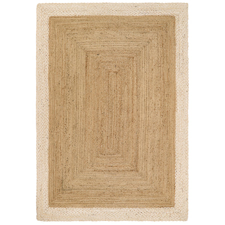 Origins Jute Border Natural White