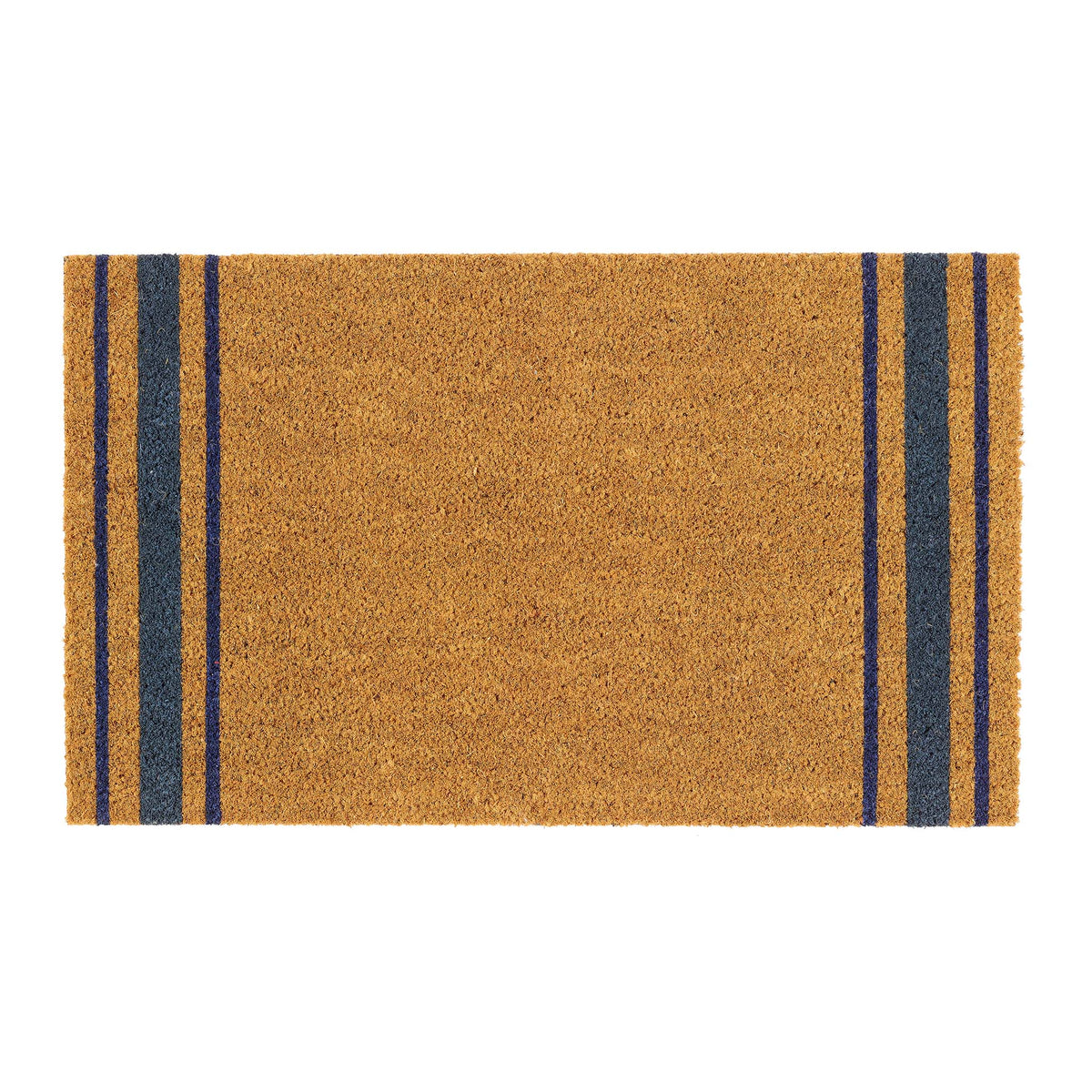 My Mat Printed Coir Navy Border Stripe Doormat