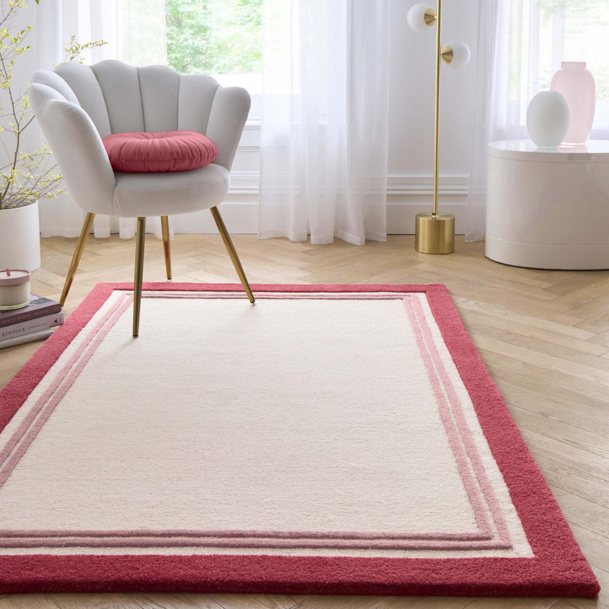 Raspberry Pink Rug Origins Piper Raspberry - Phoenox Textiles