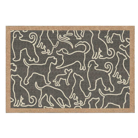 Howler & Scratch Patterned Outlined Dogs