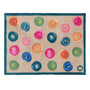 Painted Spots Multi- 100% recycled cotton doormat featuring painted spots.