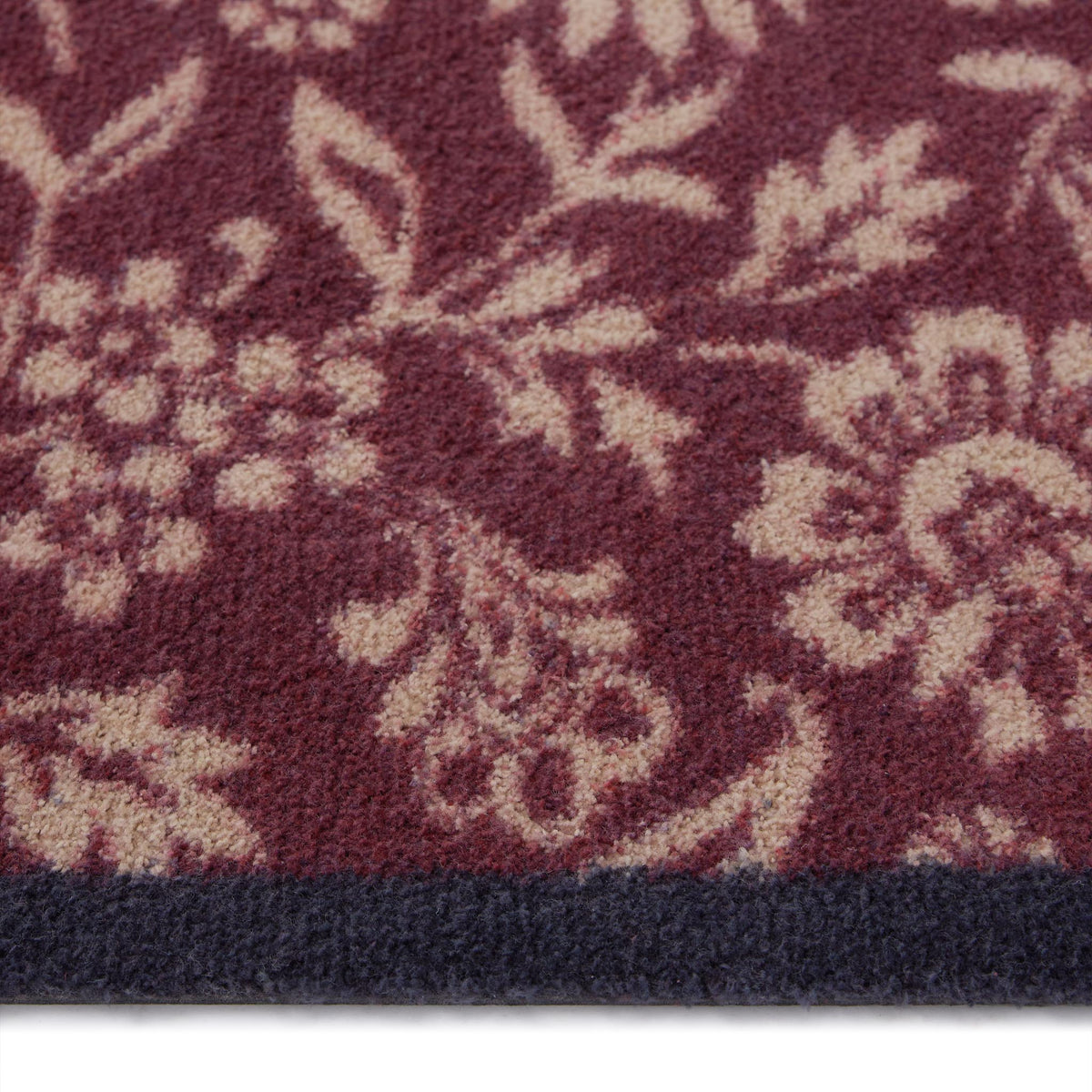 Hug Rug Paisley Floral Burgandy