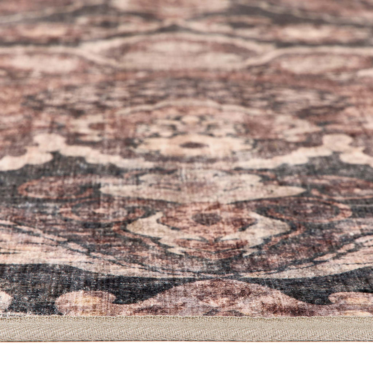 Hug Rug X Graham & Brown Paisley Tapestry Smoke Eco-Washable
