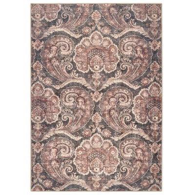 Hug Rug X Graham & Brown Paisley Tapestry Smoke Eco-Washable