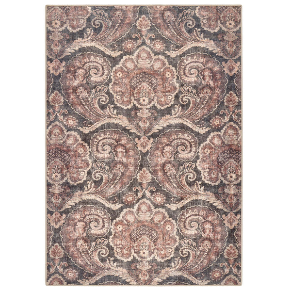 Hug Rug X Graham & Brown Paisley Tapestry Smoke Eco-Washable