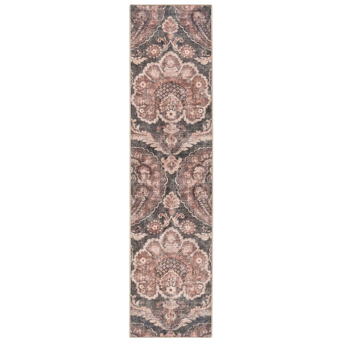 Hug Rug X Graham & Brown Paisley Tapestry Smoke Eco-Washable