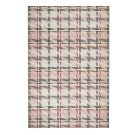 Hug Rug Eco-Washable Isla Plaid Pink