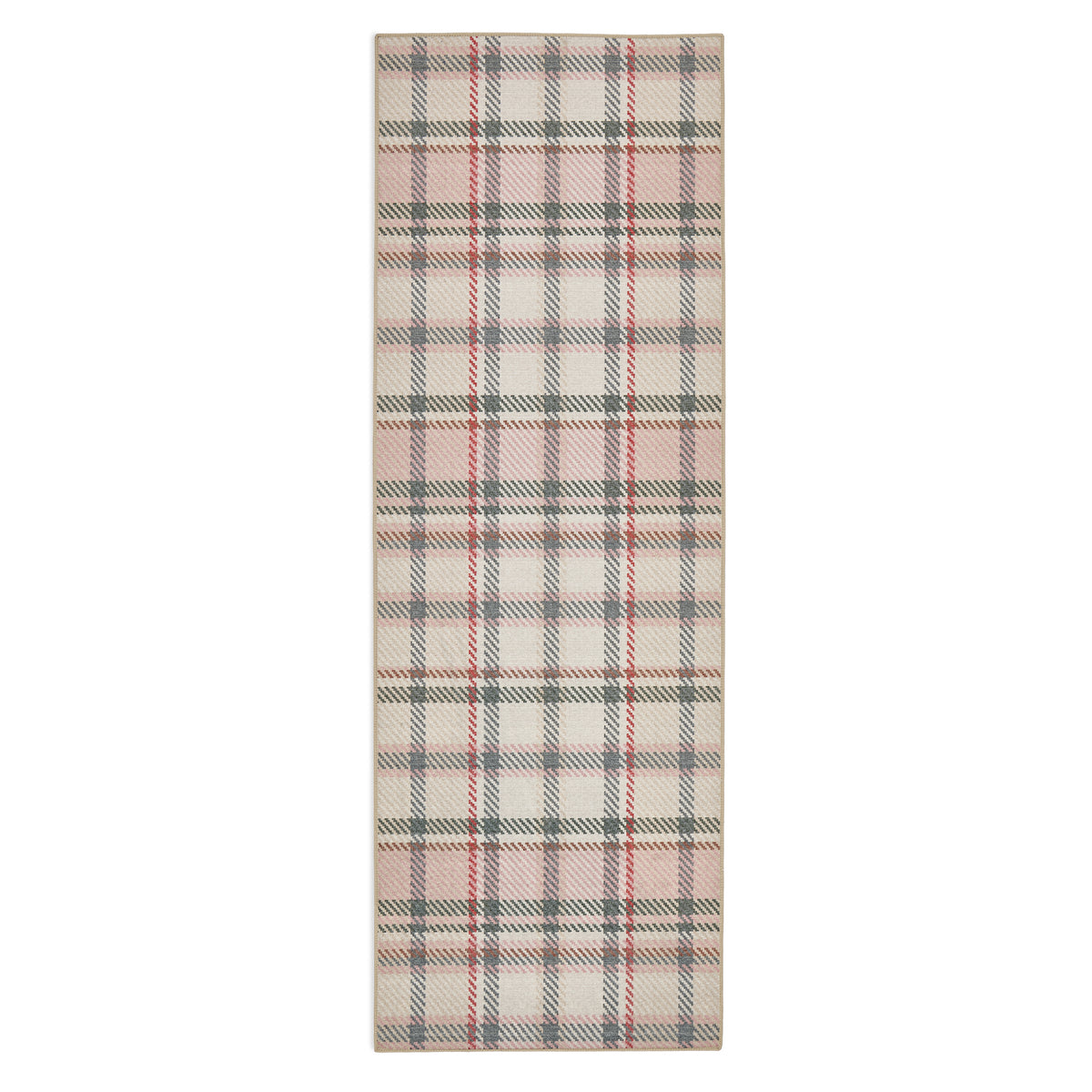 Hug Rug Eco-Washable Isla Plaid Pink