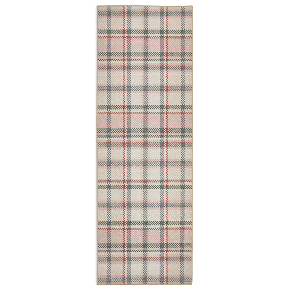 Hug Rug Eco-Washable Isla Plaid Pink
