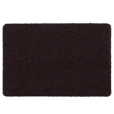Plain Fleck Expresso Brown Doormat- 100% reycled content doormat in a dark brown.