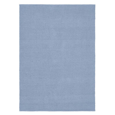 Hug Rug Woven Plain Rug Denim Blue