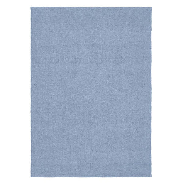 Hug Rug Woven Plain Rug Denim Blue