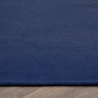 Hug Rug Woven Plain Rug Navy