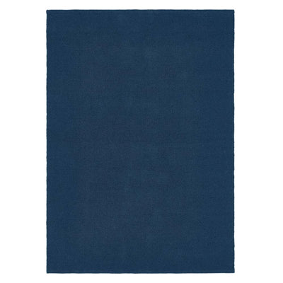 Hug Rug Woven Plain Rug Navy