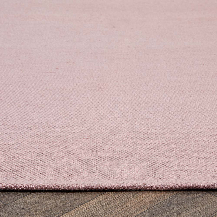 Hug Rug Woven Plain Rug Rose