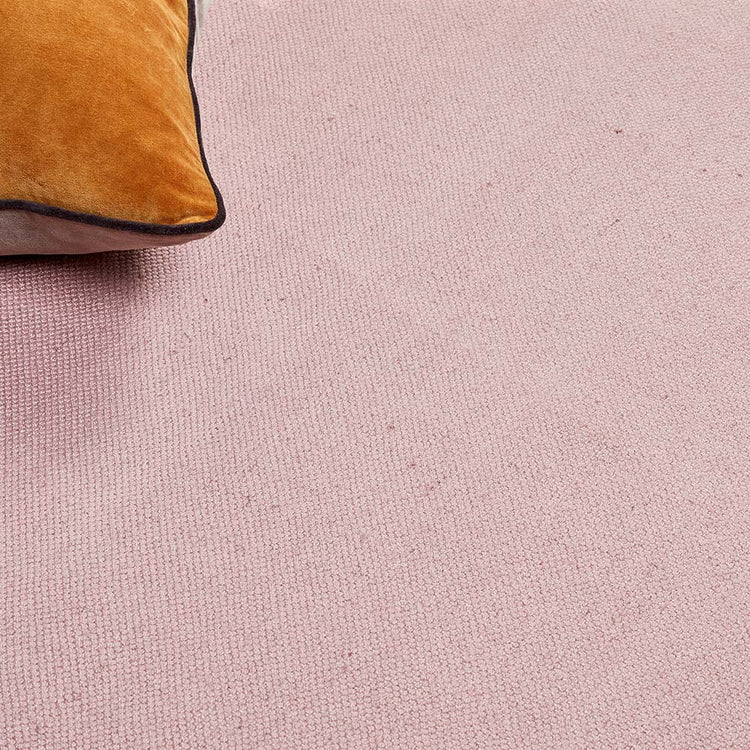 Hug Rug Woven Plain Rug Rose