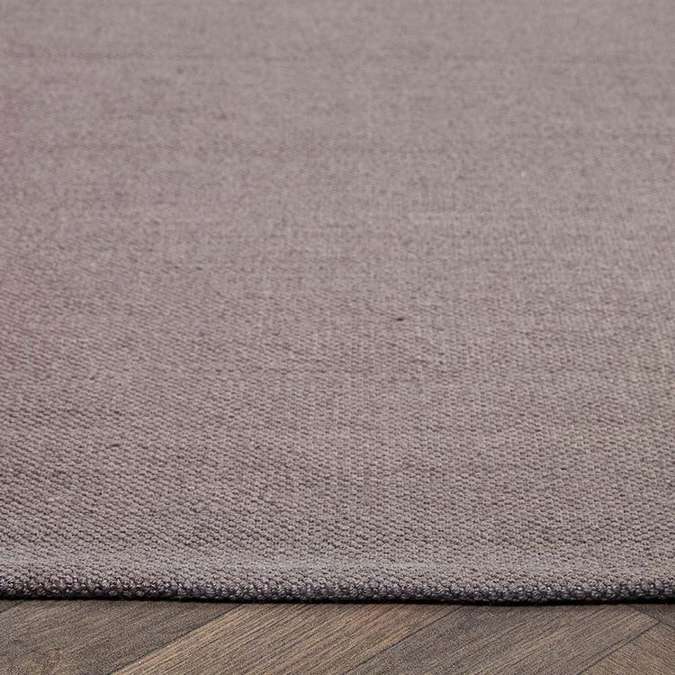 Hug Rug Woven Plain Rug Warm Grey